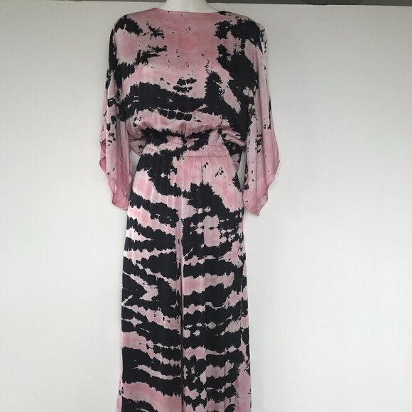 YFB Young Fabulous Broke jumpsuit pink/black tie dye Viscose/Rayon S - Picture 8 of 16
